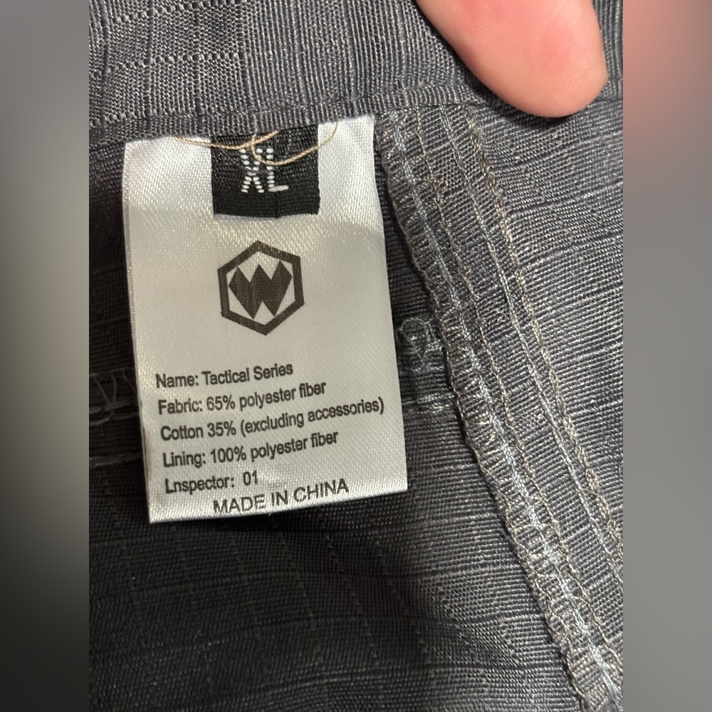 Men's Charcoal Cargo Shorts - Picture 8 of 9